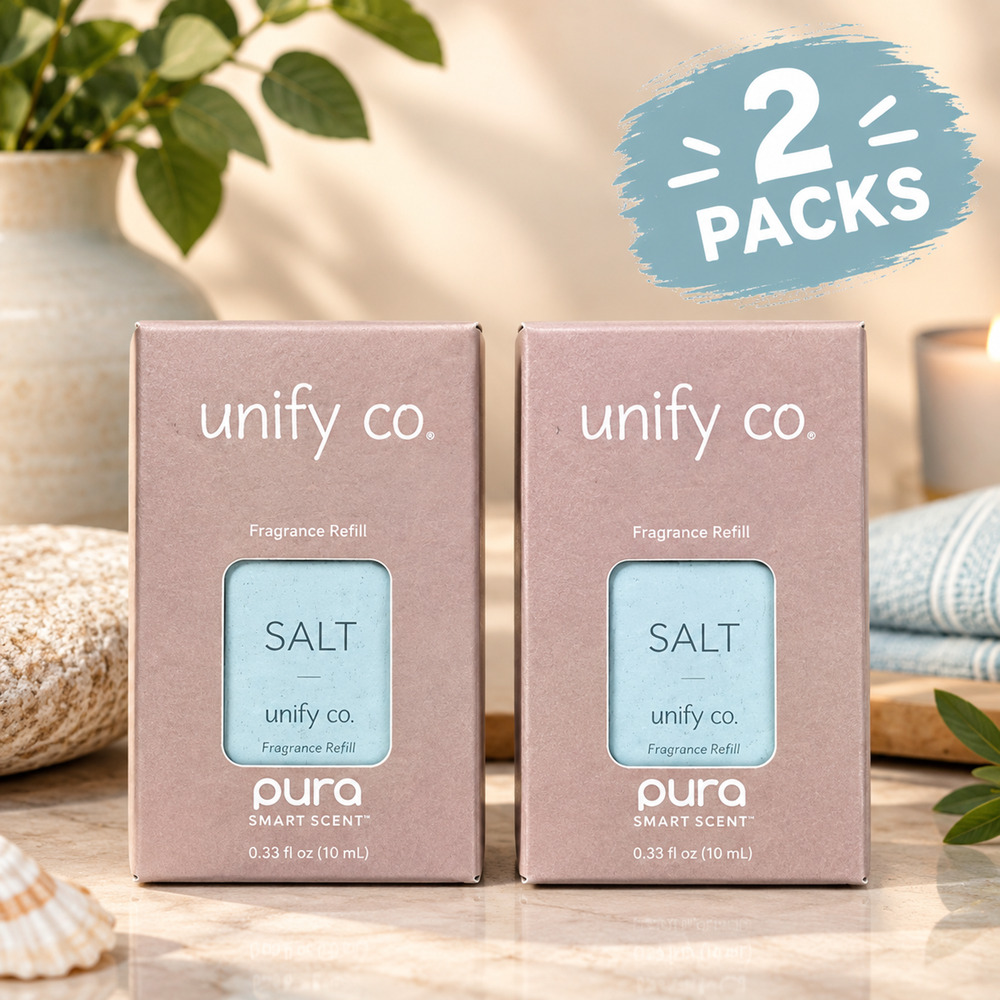 2 Pack Pura Unify Co. Salt Fragrance Refill 0.33 oz Smart Scent
